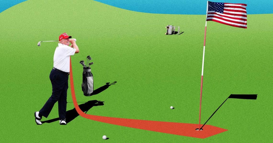 18 times Donald Trump’s golf habit got political