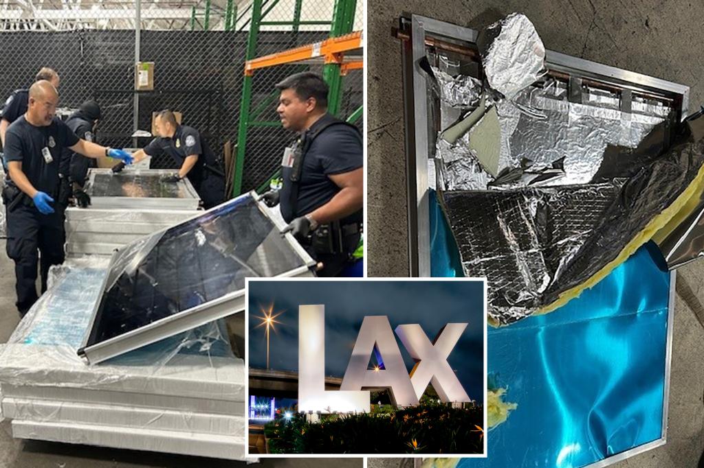 300 pounds of meth hidden in solar panels seized at LAX by Border Patrol