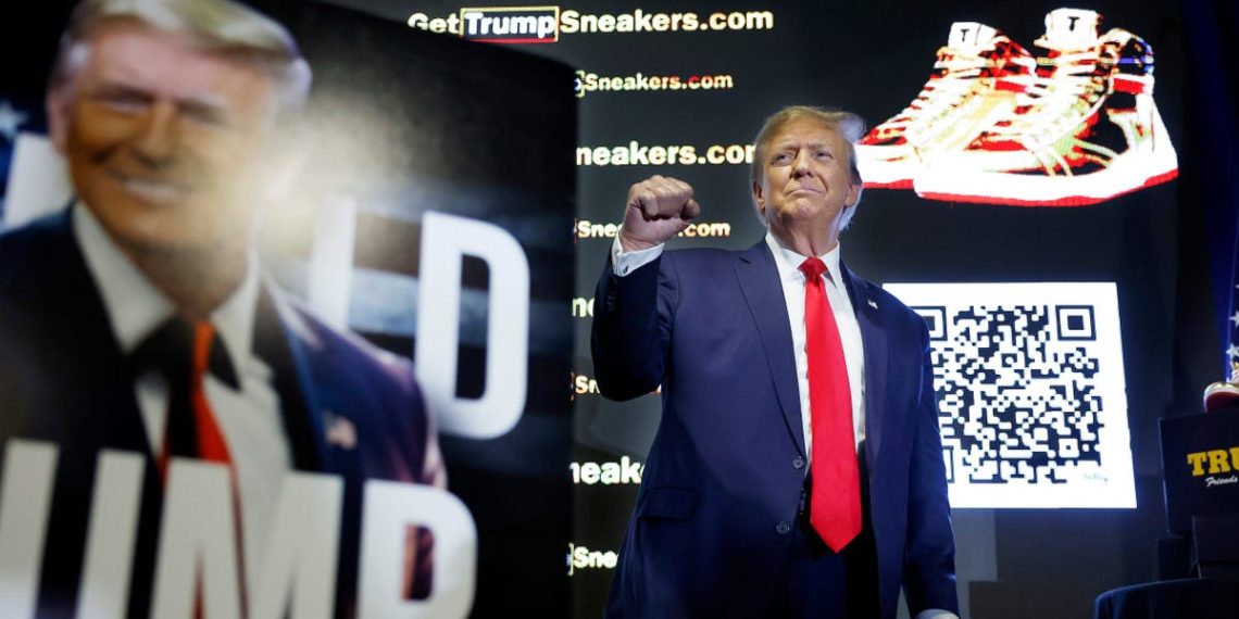 Trump is selling sneakers, Bibles, and cologne as president. Here’s a look at all the stuff he’s hawking.