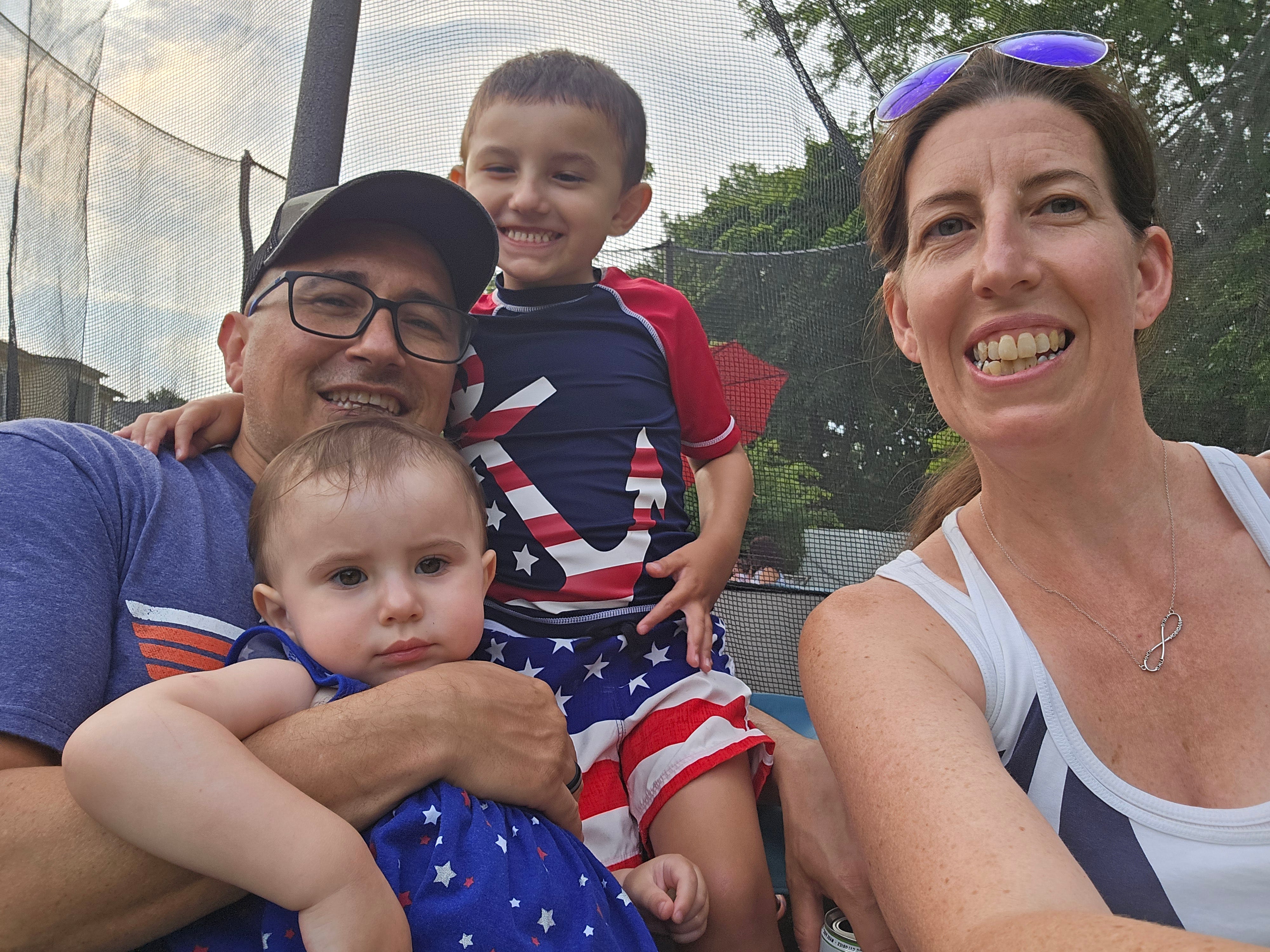 Katie Asturizaga with her family