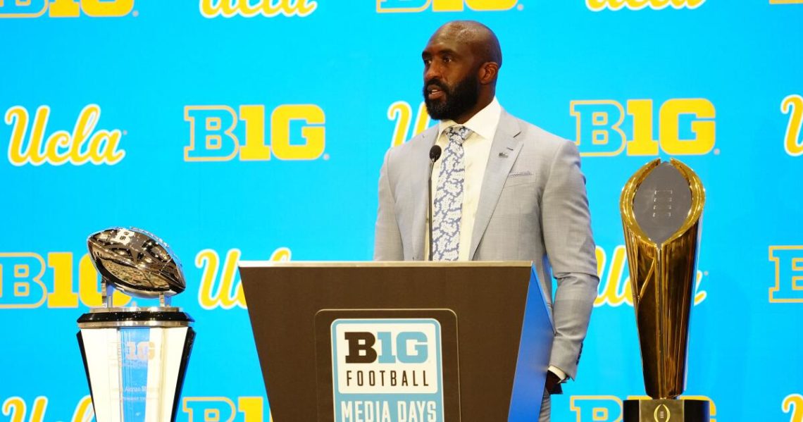 A year after stumbling at Big Ten media days, UCLA’s DeShaun Foster is poised and confident