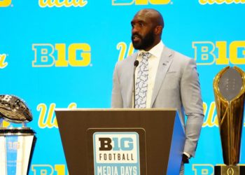 A year after stumbling at Big Ten media days, UCLA’s DeShaun Foster is poised and confident