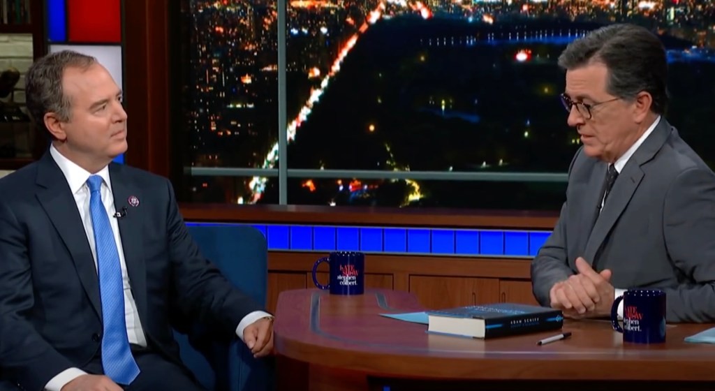 Adam Schiff Talks Of Donald Trump’s “Climate Of Fear” In ‘Late Show’ Guest Appearance; California Senator Later Addresses CBS Cancellation