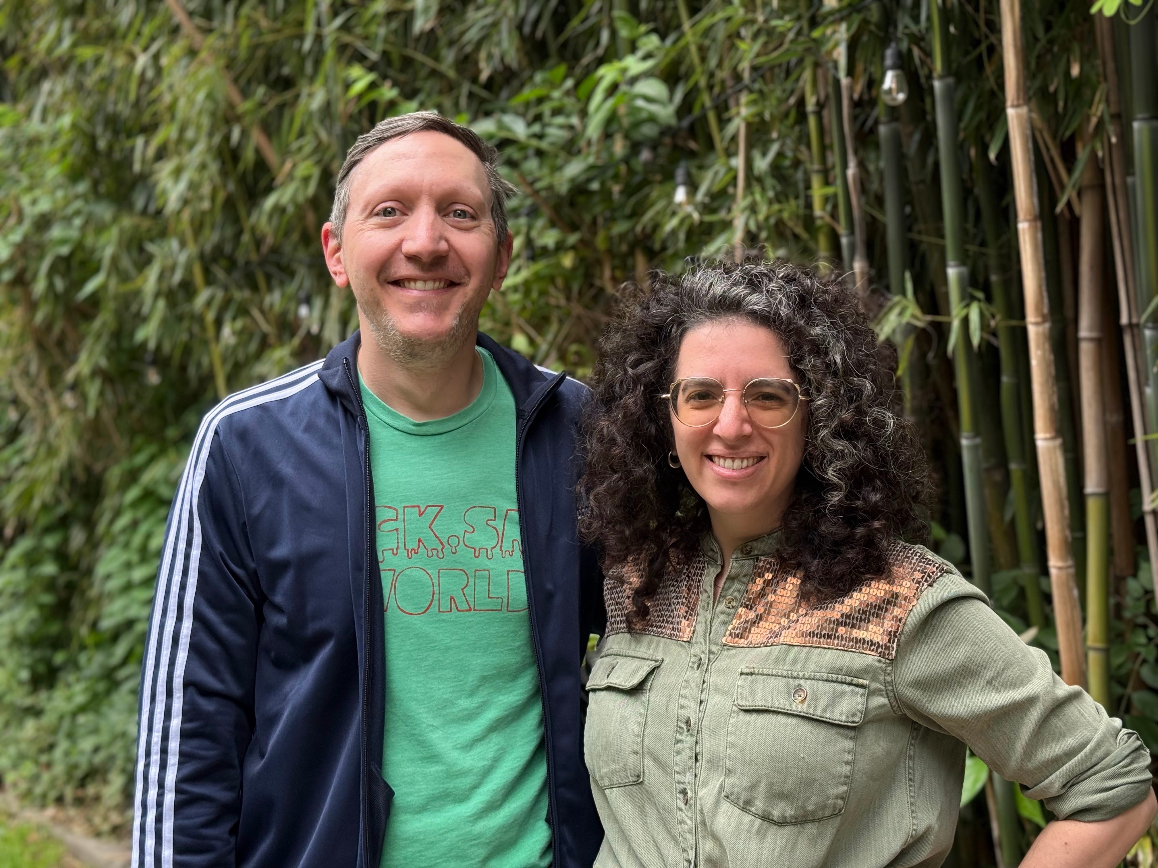 Hypernatural cofounders Taylor Hughes (CTO) and Rebecca Kossnick (CEO)