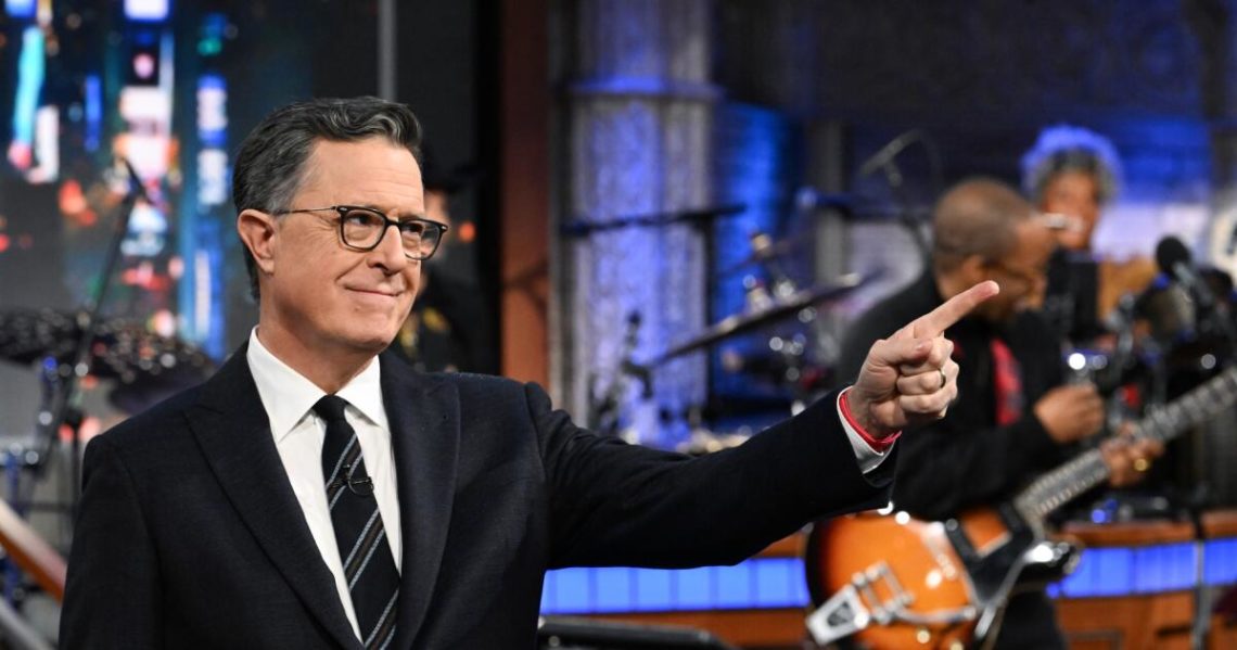 As Stephen Colbert drops F-bomb on gloating Trump, late-night counterparts join the fray
