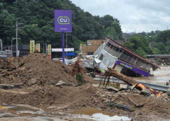 At least 14 dead in South Korea after heavy rains trigger landslide, floods