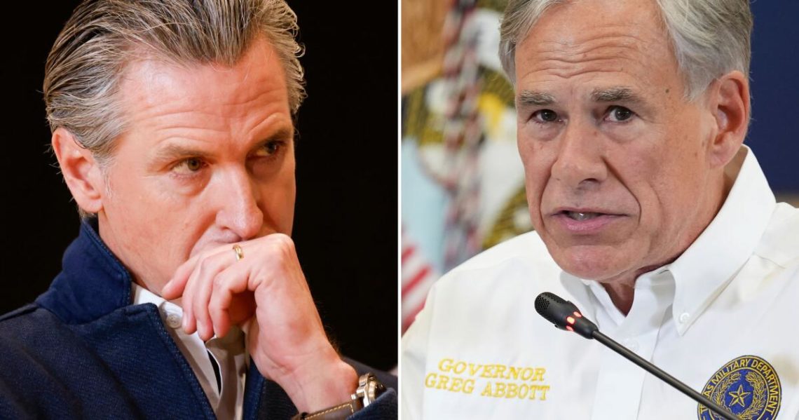 Barabak: Newsom threatens Texas over power grab. He’s blowing smoke