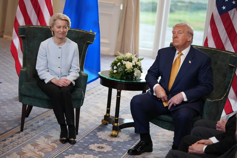 President Donald Trump agreed a trade deal with EU Commission President Ursula von der Leyen on Sunday.