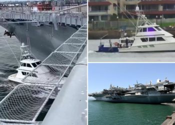 Boat captain arrested after hit-and-run crash into USS Midway museum ship, causing $100K in damage: police