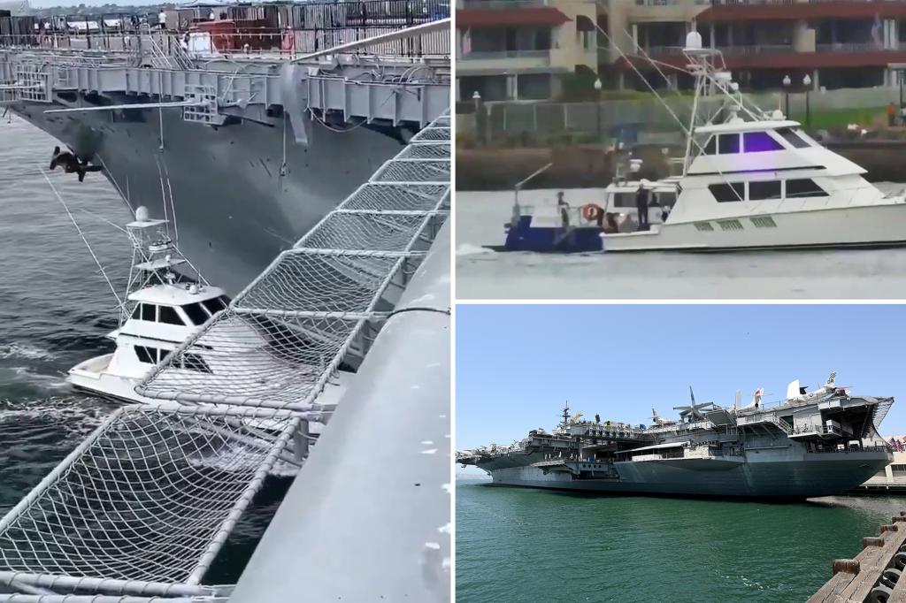 Boat captain arrested after hit-and-run crash into USS Midway museum ship, causing $100K in damage: police