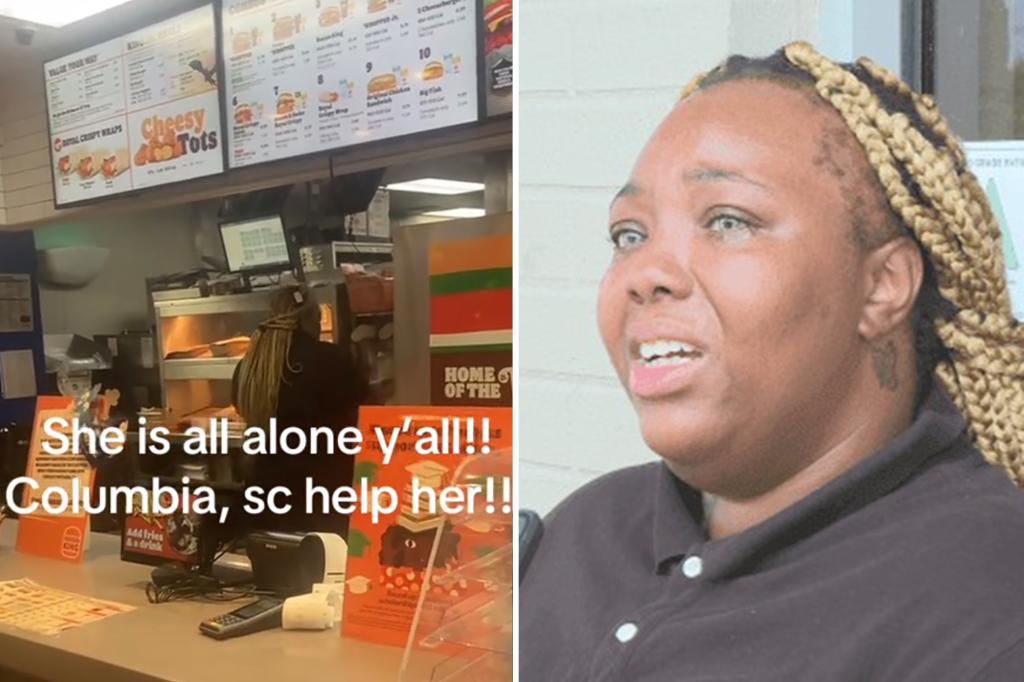 Burger King worker, mom of 3 Nykia Hamilton forced to run South Carolina store by herself: ‘Nobody wants to work anymore’