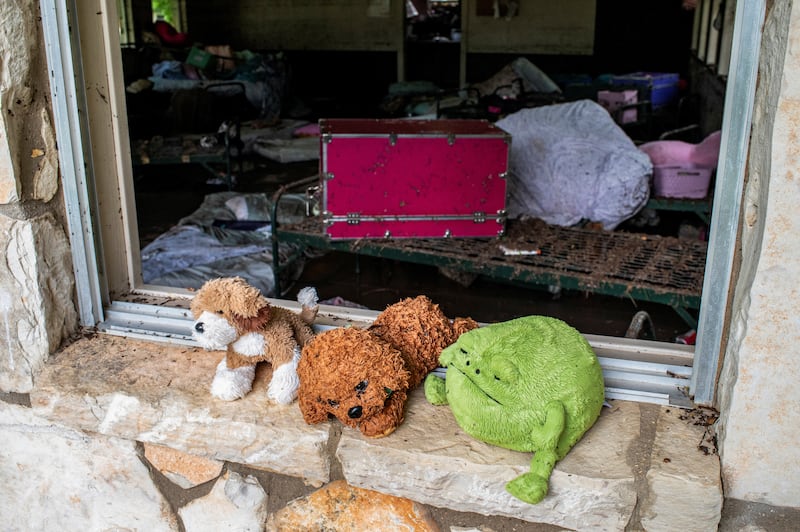 Stuffed animals at Camp Mystic.