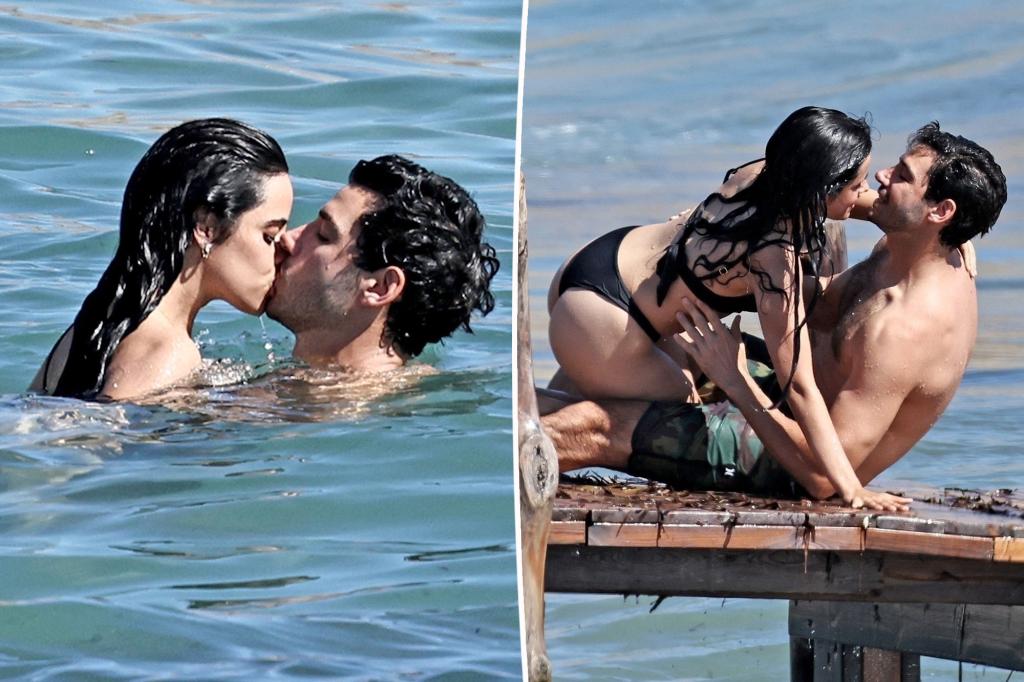 Camila Cabello and billionaire beau Henry Junior Chalhoub get hot and heavy during beach romp in Ibiza