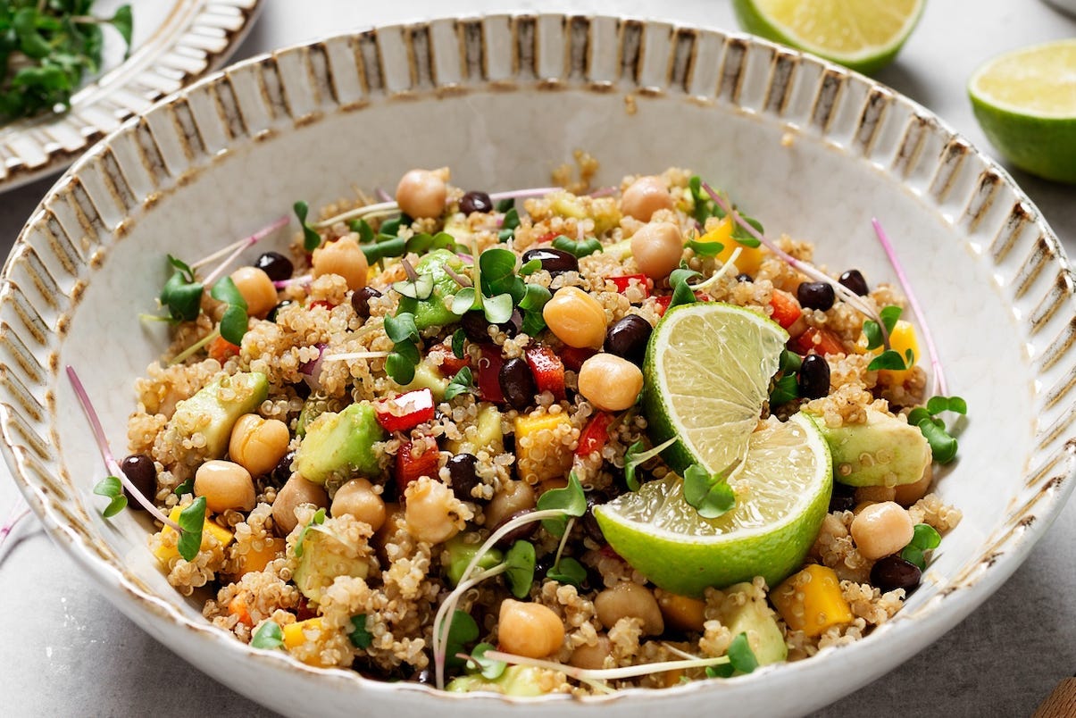chickpea and black bean salad