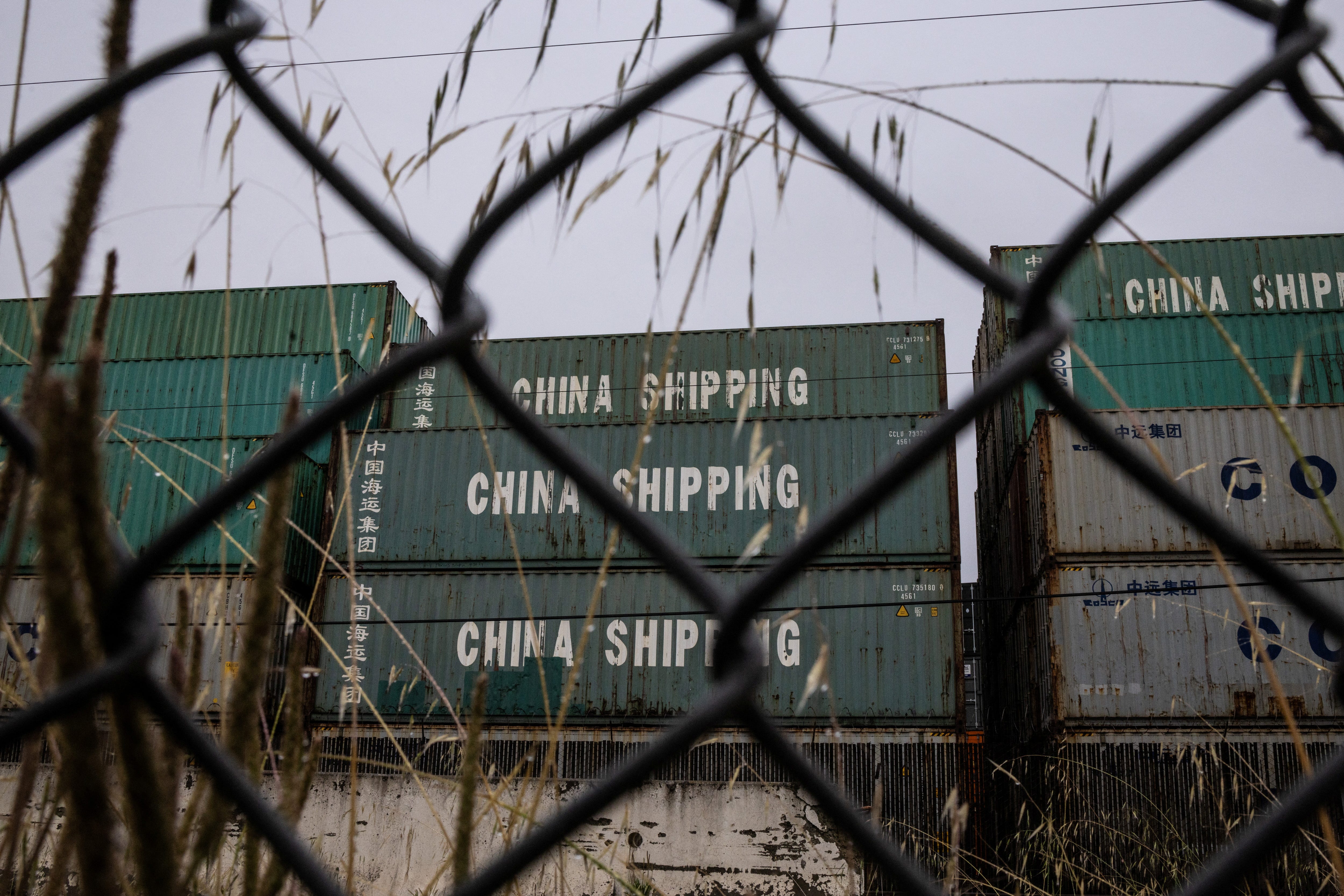 China Shipping container are seen at the port of Oakland, as trade tensions continue over U.S. tariffs with China, in Oakland, California