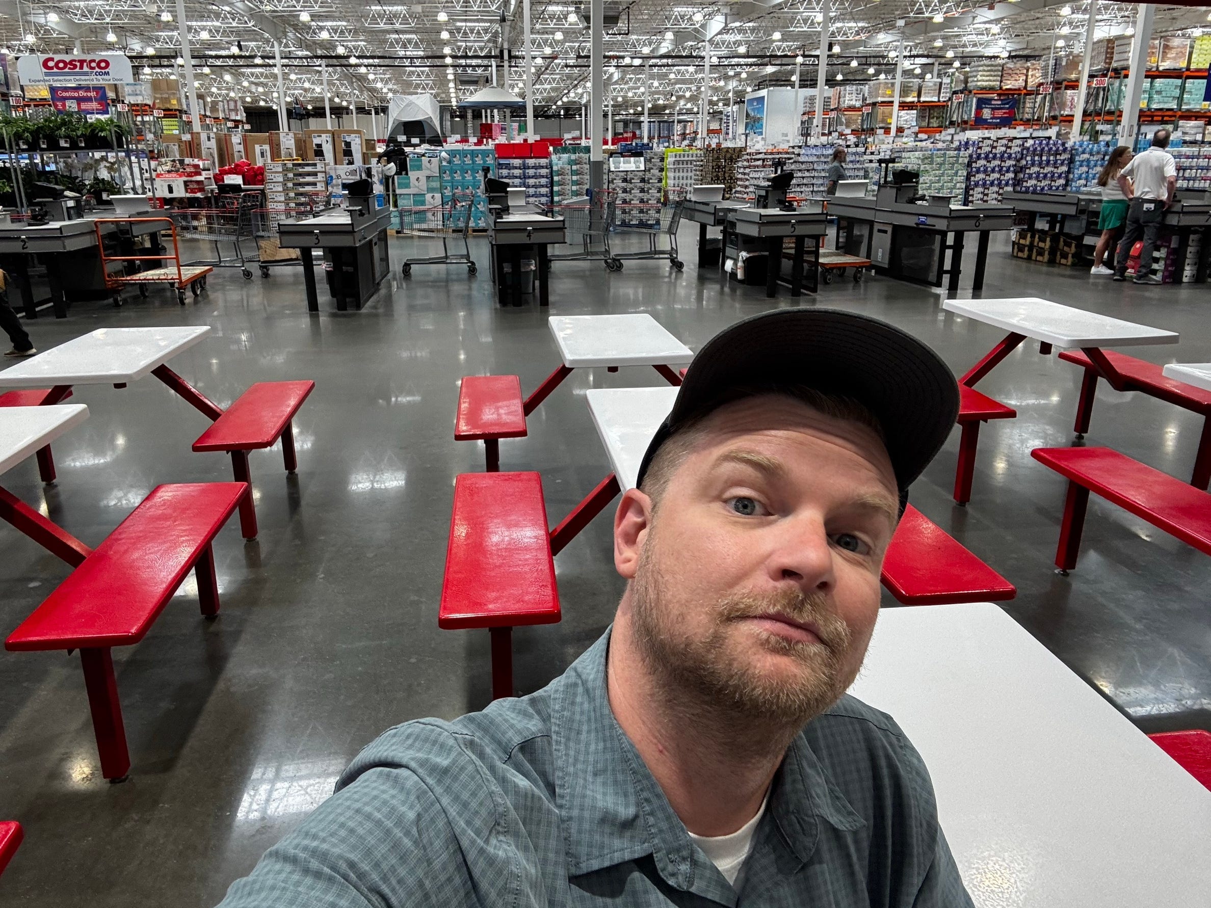 Dominick Reuter at a Costco in Wisconsin.