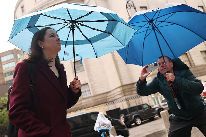 NEW YORK, NEW YORK - MAY 22: U.S. attorney Maurene Ryan Comey arrives for the Sean "Diddy" Combs sex trafficking trial at Manhattan Federal Court on May 22, 2025 in New York City. Combs, 55, has pleaded not guilty on all counts, which include a racketeering charge alleging the hip-hop pioneer was the leader of a sex crime ring that included drug-fueled sex parties through the use of force, threats and violence. (Photo by Michael M. Santiago/Getty Images)