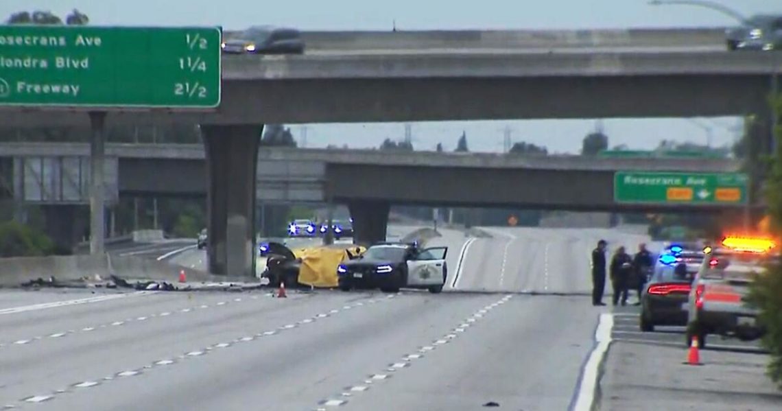 DUI suspected in fiery crash that kills 4 on 605 Freeway in Norwalk