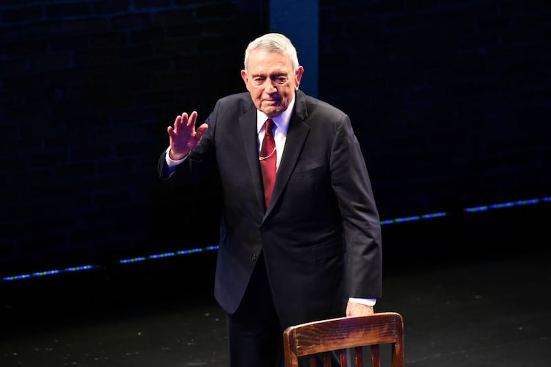 Dan Rather is seen onstage during "Stories of a Lifetime" presented by Audible at the Minetta Lane Theatre on February 18, 2020 in New York City. (Photo by Craig Barritt/Getty Images for Audible)