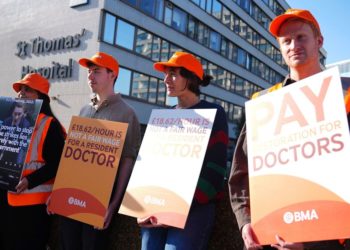 Doctors in England start a 5-day strike over pay. The government says it will hurt patients