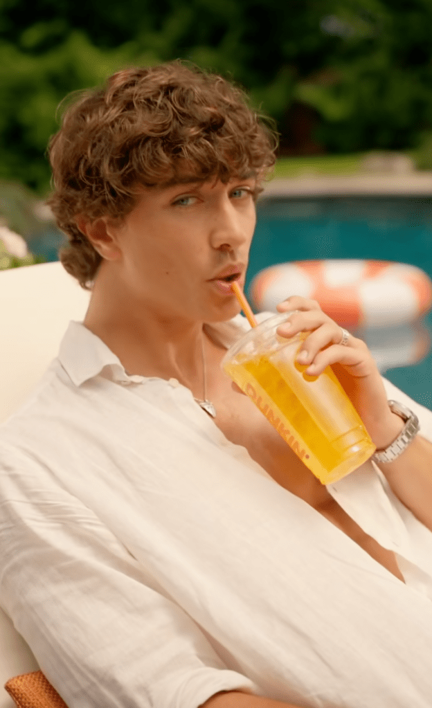 Gavin Casalegno in his Dunkin' ad.