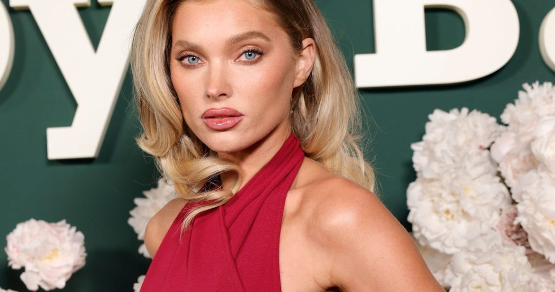 Elsa Hosk Wore A Plunging Cottagecore Nightgown With A $25K Bag