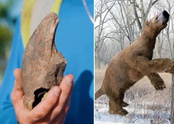 Florida utility crew accidentally unearths massive claw belonging to 11,000-year-old giant ground sloth named by Thomas Jefferson