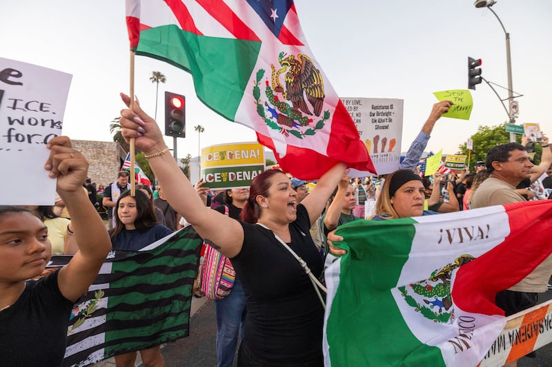 Anti-ICE demonstrations that began last month have continued as National Guard members and Marines remain in the city.
