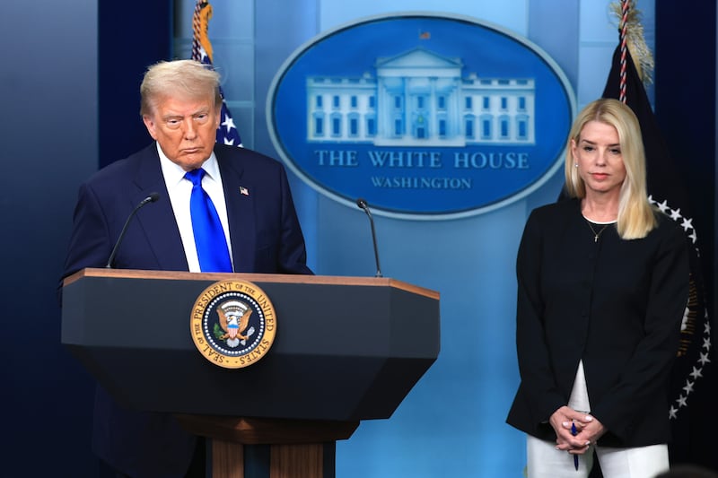 Donald Trump and Pam Bondi