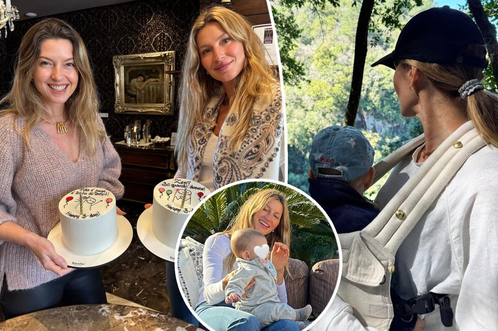 Gisele Bündchen marks 45th birthday with rare glimpse of baby boy, twin sister