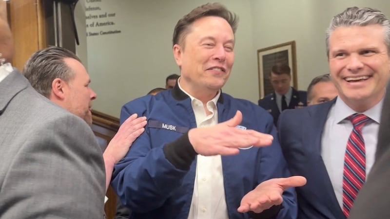 Elon Musk and Pete Hegseth.