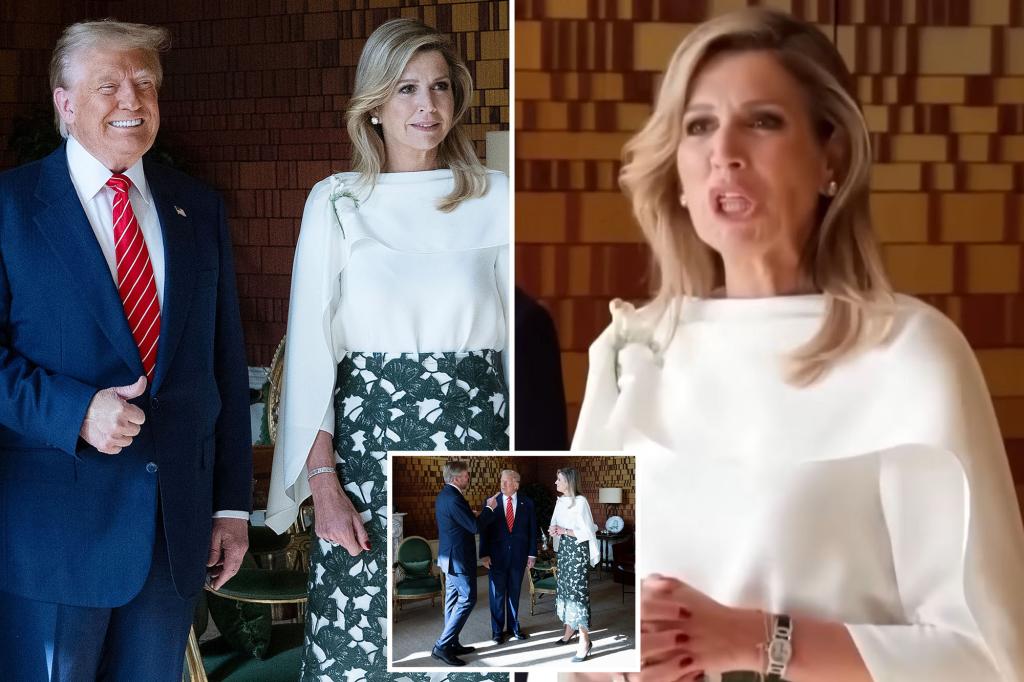 Here’s what Queen Maxima of the Netherlands says really happened during the viral moment she was thought to be mocking Trump