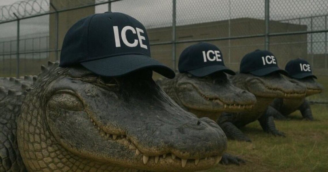 Hiltzik: With ‘Alligator Alcatraz,’ Trump and DeSantis define their immigration policy as a tragic farce