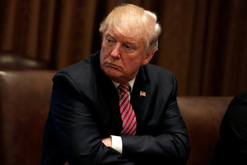 U.S. President Donald Trump meets with immigration crime victims at the White House in Washington, U.S., June 28, 2017. REUTERS/Yuri Gripas