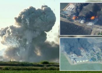 Human remains found at California fireworks warehouse where 7 went missing after explosion, massive blaze
