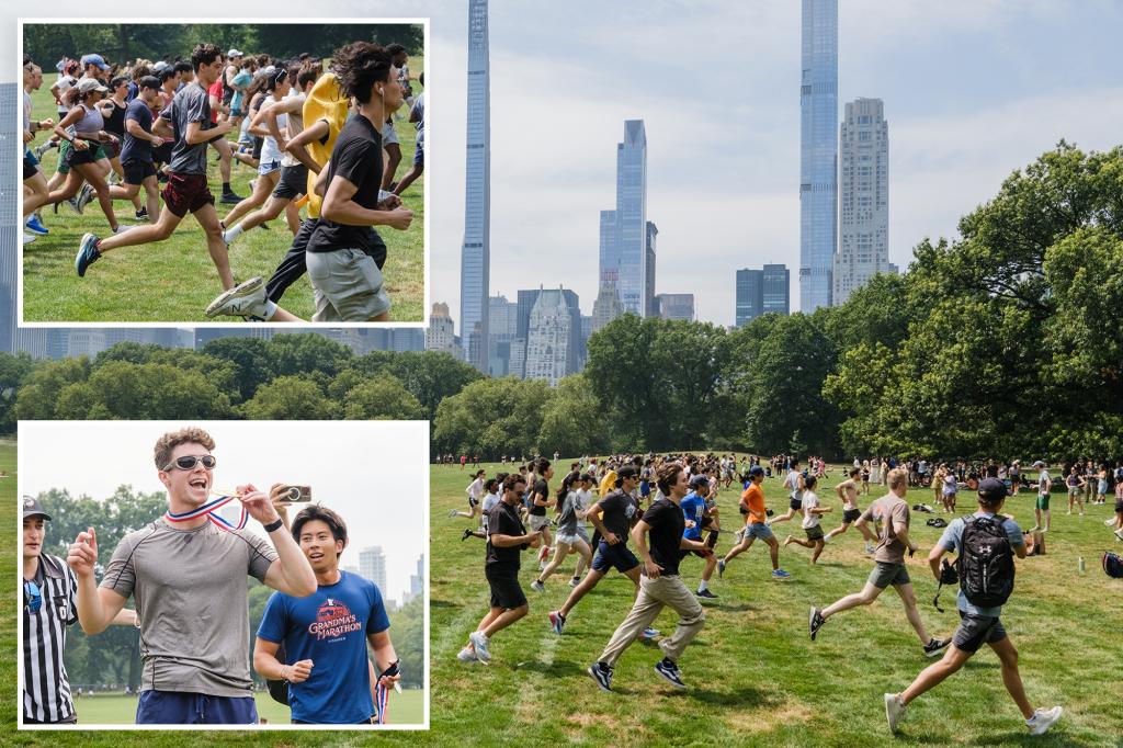 Hundreds of Gen Zers attempt world record at largest PACER test in Central Park, fueled by gym class nostalgia: ‘Childhood nightmare’