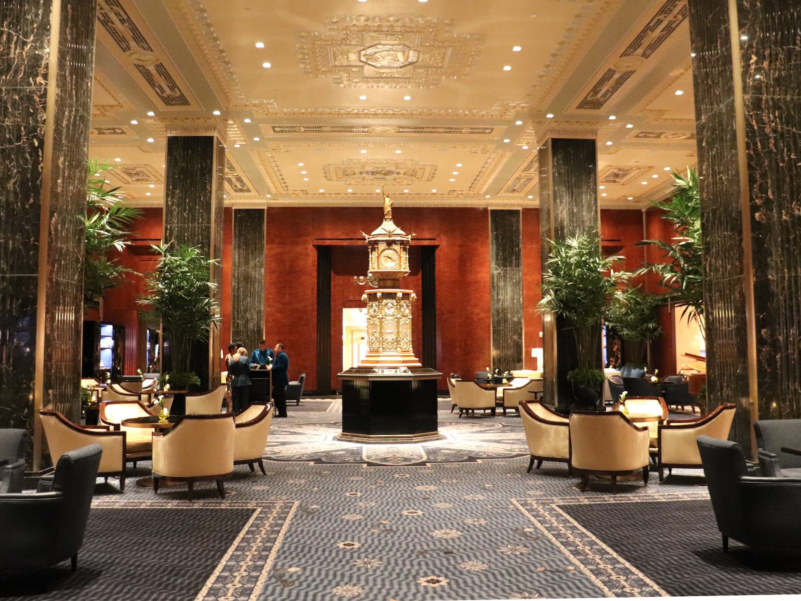 Peacock Alley at the Waldorf Astoria New York.