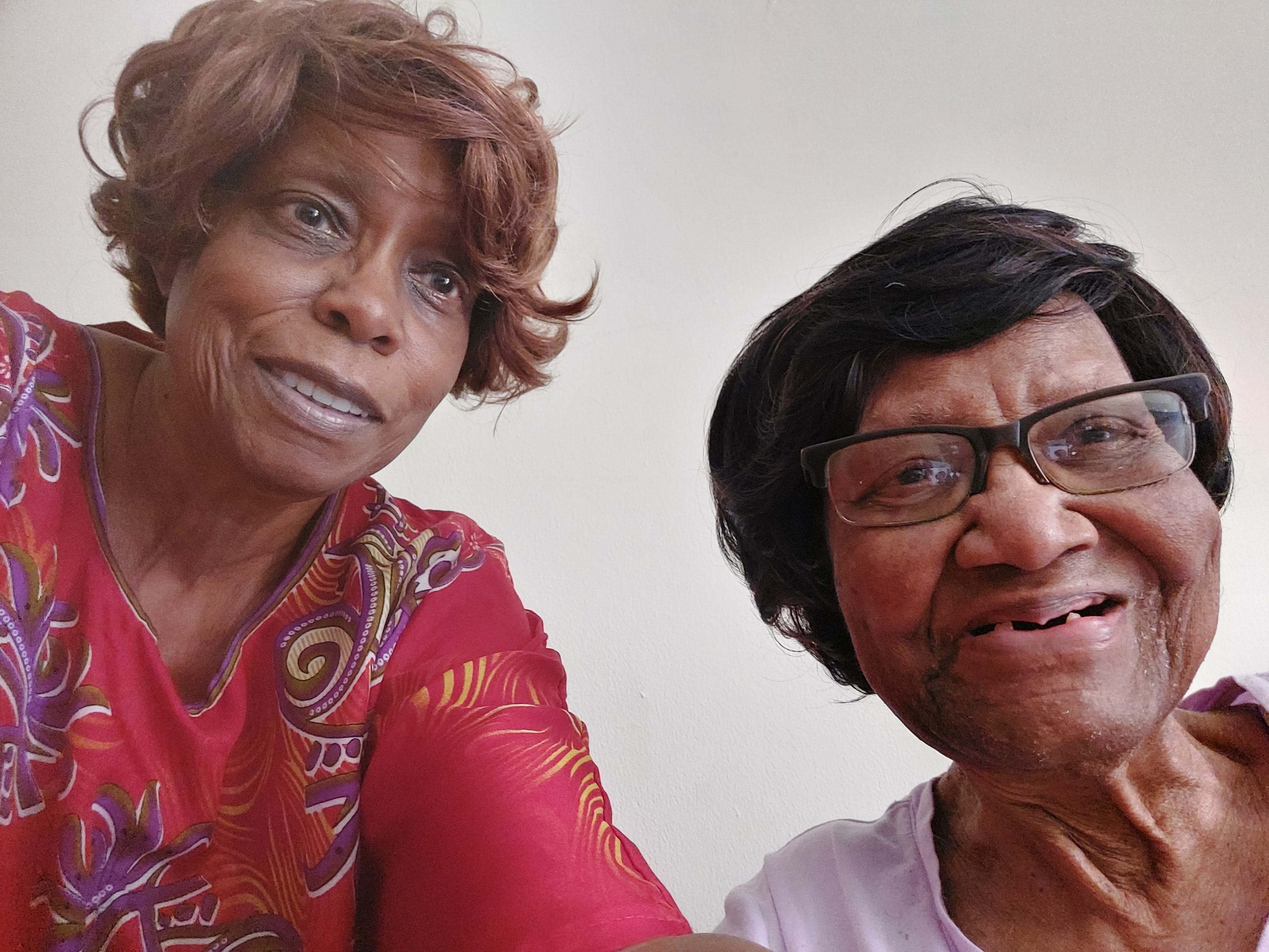 Debbie Boyd (left) with her mother Doris Britto (right)