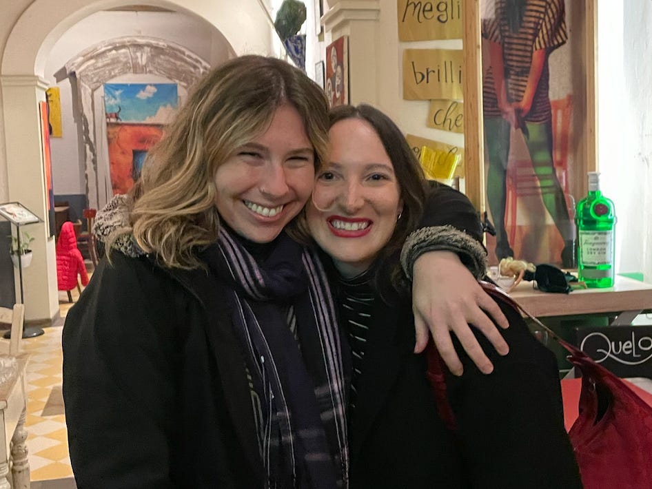 Tricia Patras with a good friend.