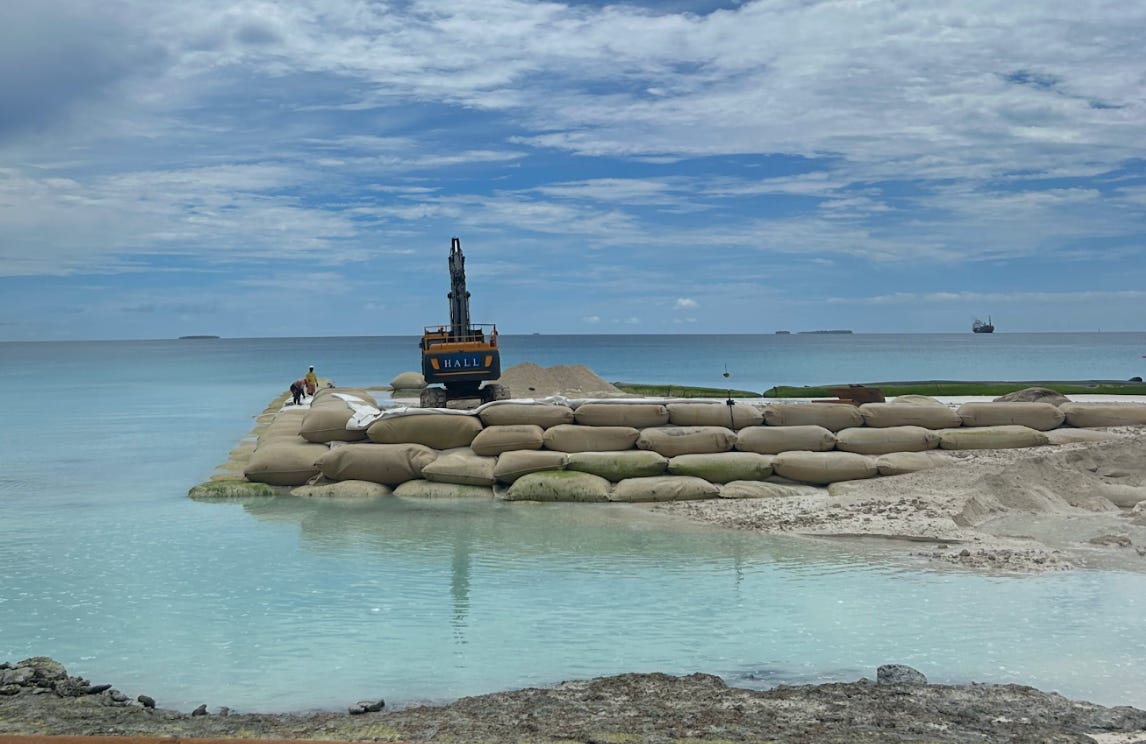 water near Tuvalu, the Tuvalu Coastal Adaptation Project