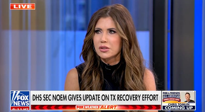 Kristi Noem during appearance on Fox News.
