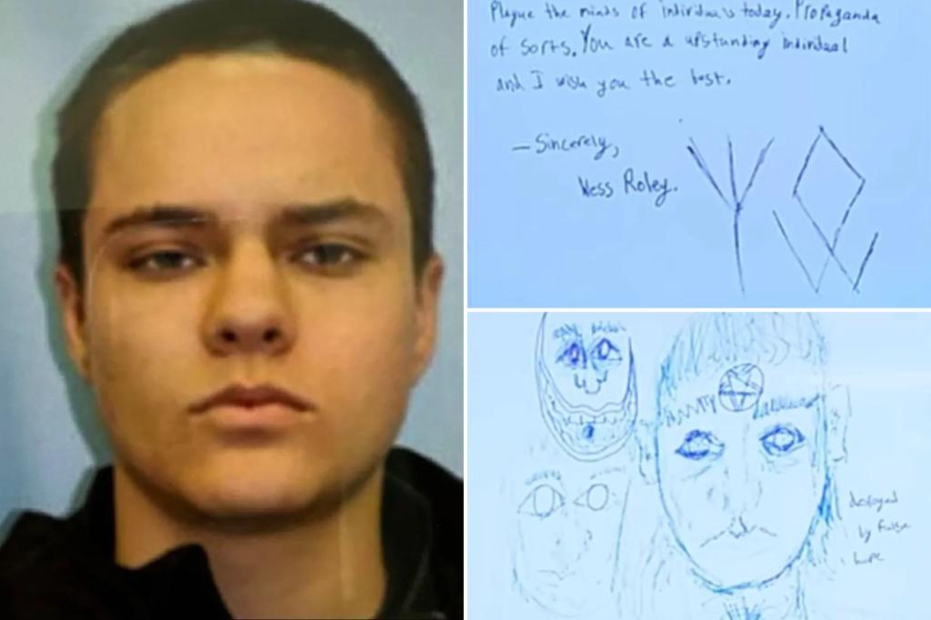 Idaho sniper Wess Roley who killed 2 firefighters in ambush left behind twisted drawings of himself dying, goodbye letter to father