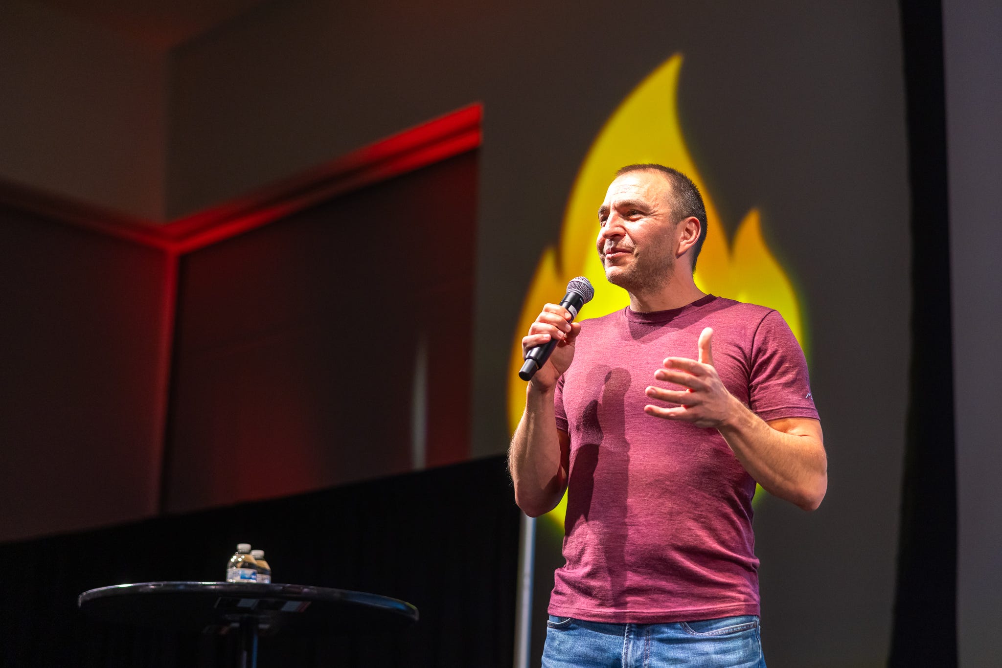 Brad Barrett at a speaking event
