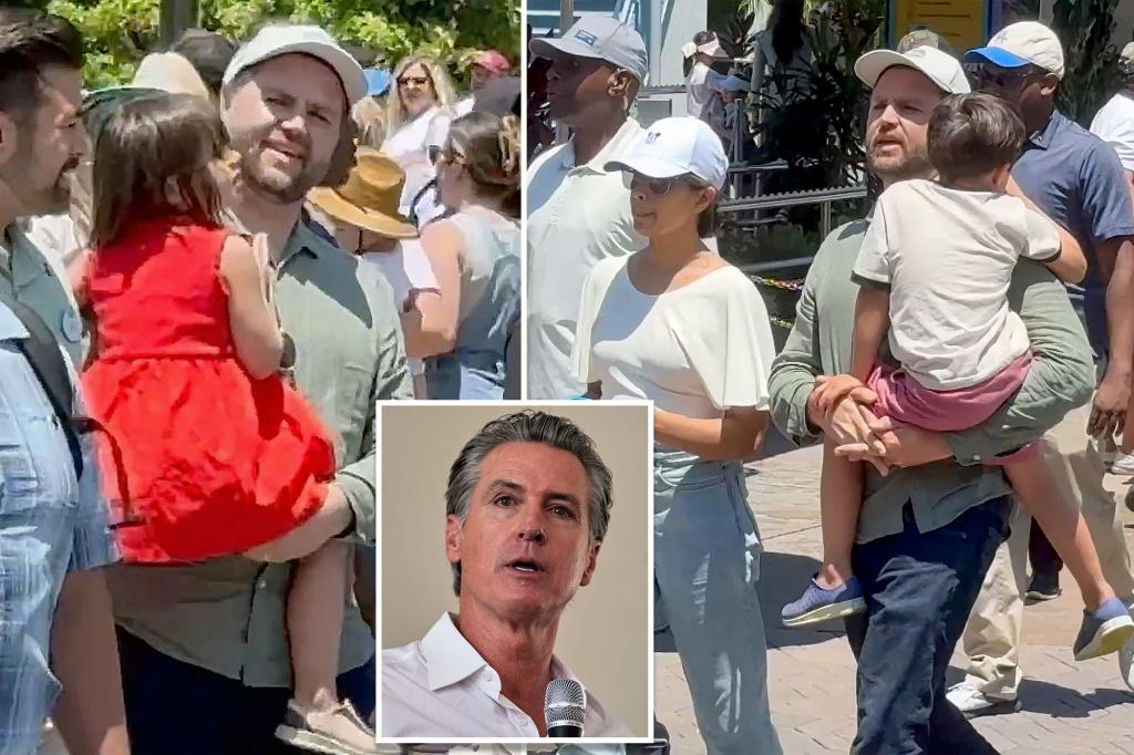 JD Vance claps back at snide comment from Gov. Gavin Newsom bashing his family trip to Disneyland
