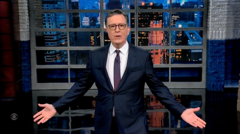 Stephen Colbert hosts The Late Show.