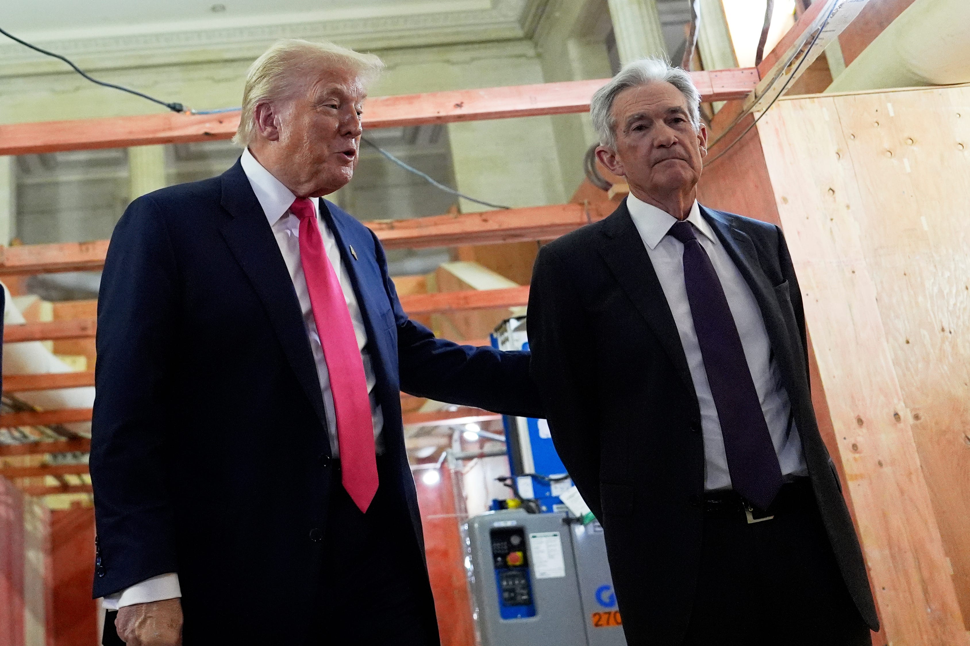 Donald Trump and Jerome Powell