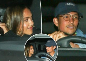 Jessica Alba and Danny Ramirez drive off together after dinner date in LA