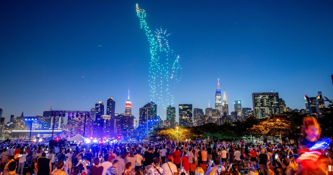 July 4th drone shows will light up skies in dozens of cities this year