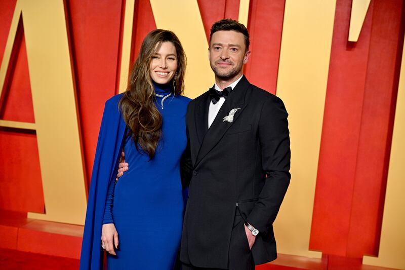 Justin Timberlake and wife Jessica Biel.