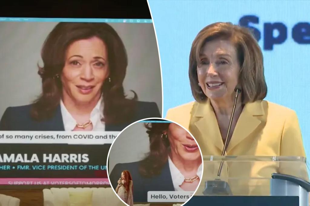 Kamala Harris phones it in at youth voters summit with two-minute video keynote